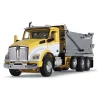 Manufacturer_DCP by First Gear Dump Trucks<1/64 Yellow, White & Chrome Kenworth T880 Rogue Dump, DCP by First Gear