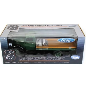Manufacturer_Other Lowboys & Flatbeds<1/16 Yosemite Green & Black 1940 Ford Medium-Duty Flatbed Truck