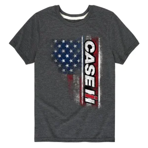Outback Toys Case Ih & Ji Case<Youth Case IH Logo American Flag Short Sleeve T-Shirt
