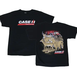 Outback Toys Case Ih & Ji Case<YOUTH Case IH Magnum in Field Black Short Sleeve T-shirt