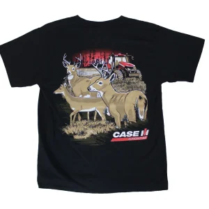 Outback Toys Case Ih & Ji Case<YOUTH Case IH Magnum in Field Black Short Sleeve T-shirt