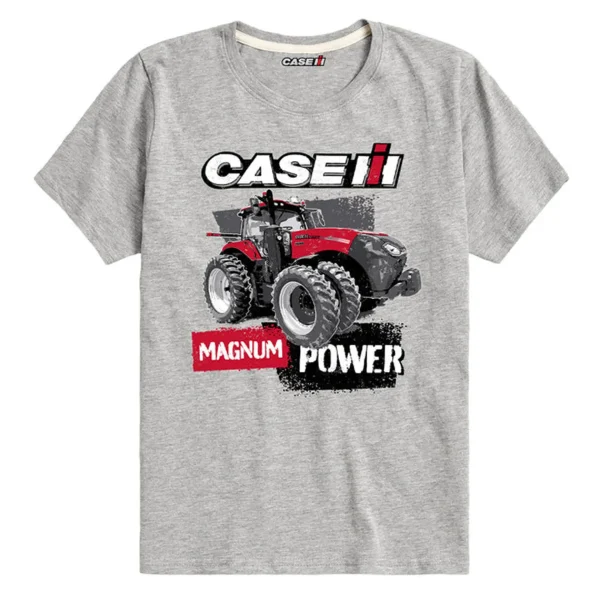 Outback Toys Case Ih & Ji Case<Youth Case IH Magnum Power Athletic Grey Short Sleeve T-Shirt