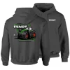 Outback Toys Agco, Allis, Massey & More<YOUTH Fendt 1050 Tractor, Charcoal Grey Hooded Sweatshirt