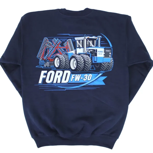 Outback Toys New Holland & Ford<Youth Ford FW-30 with Wing Disk Navy Crew Neck Sweatshirt
