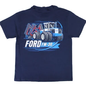 Outback Toys New Holland & Ford<Youth Ford FW-30 with Wing Disk Navy Short Sleeve T-Shirt