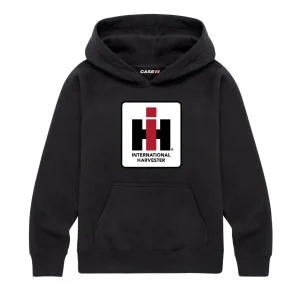 Outback Toys Ih Farmall<YOUTH IH Logo Black Raglan Hooded Sweatshirt