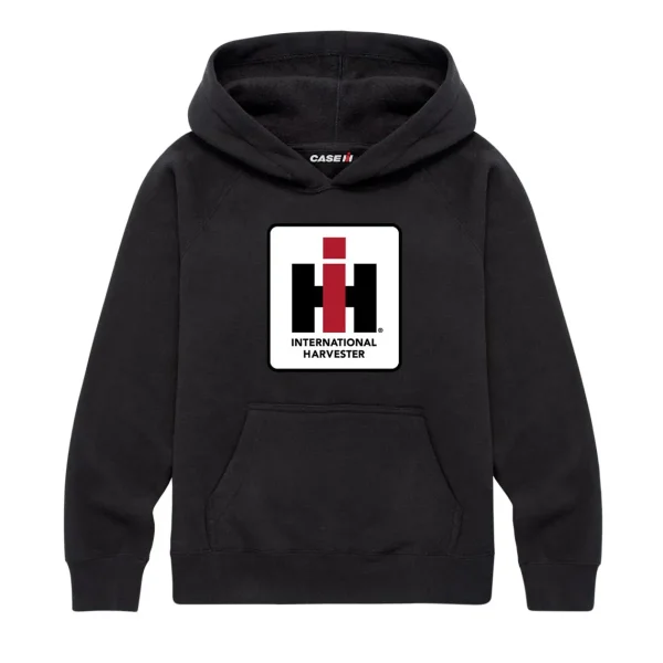 Outback Toys Ih Farmall<YOUTH IH Logo Black Raglan Hooded Sweatshirt