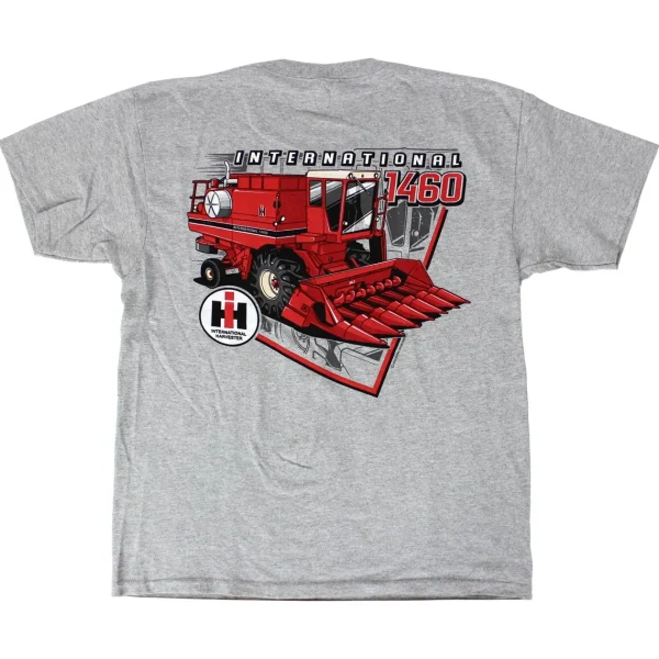 Outback Toys Ih Farmall<Youth International 1460 Combine Gray Short Sleeve T-Shirt