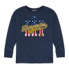 Outback Toys Ih Farmall<Youth International Harvester Patriotic Navy Blue Long Sleeve Shirt