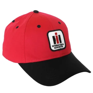 Outback Toys Ih Farmall<YOUTH International Harvester Logo Red Cap with Black Brim