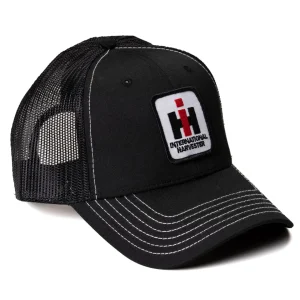 Outback Toys Ih Farmall<Youth International Harvester Logo Black Mesh Back Hat with White Stitching