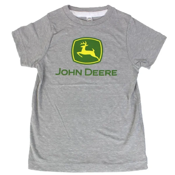 Outback Toys John Deere<Youth John Deere Logo Grey Short Sleeve T-Shirt