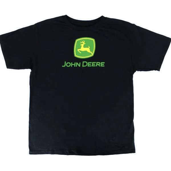 Outback Toys John Deere<Youth John Deere Trademark Logo Black Short Sleeve T-Shirt